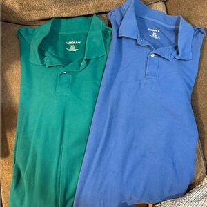 Harbor Bay Teal and Blue Polo Shirts